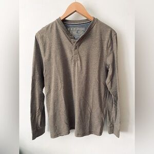 Beige Henley Shirt